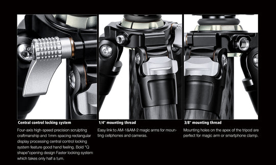 Leofoto LV-323C + BV-10 Video Tripod Kit