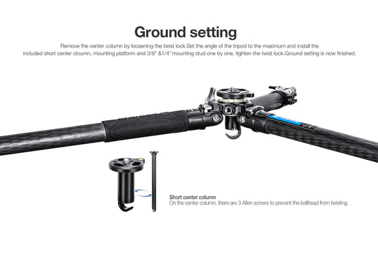 Leofoto LV-323C + BV-10 Video Tripod Kit