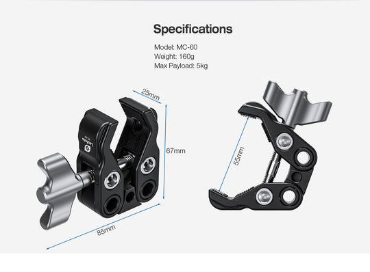 Leofoto MC-60 Travel Clamp