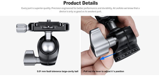 Leofoto MT-02C and LH-22 Mini Tripod Kit