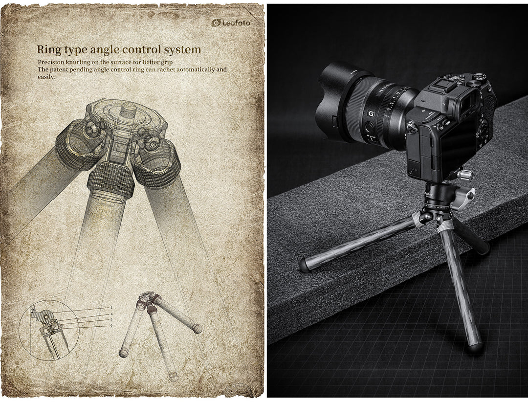 Leofoto MT-02C and LH-22 Mini Tripod Kit