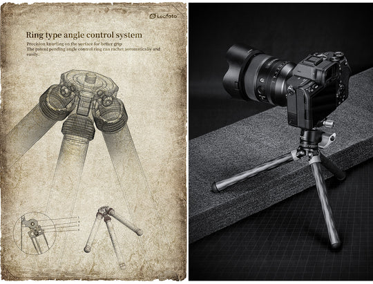 Leofoto MT-02C and LH-22 Mini Tripod Kit