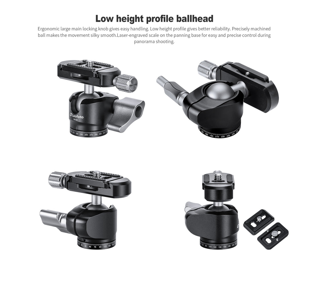 Leofoto MT-02C and LH-22 Mini Tripod Kit