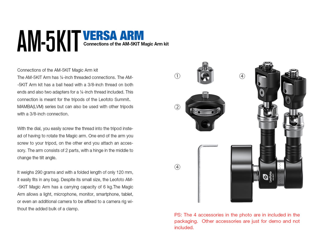 Leofoto Magic Arm AM-5 Kit