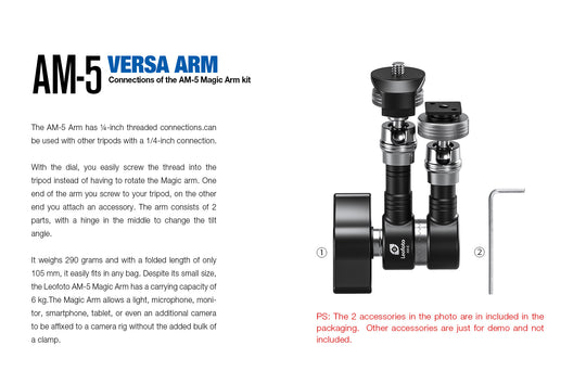Leofoto Magic Arm AM-5