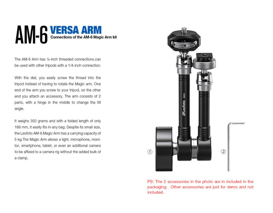 Leofoto Magic Arm AM-6