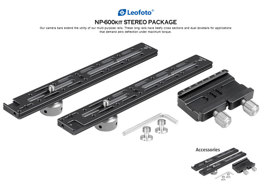 Leofoto NP-600 Kit XXL Arca Rail