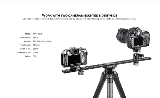 Leofoto NP-600 Kit XXL Arca Rail