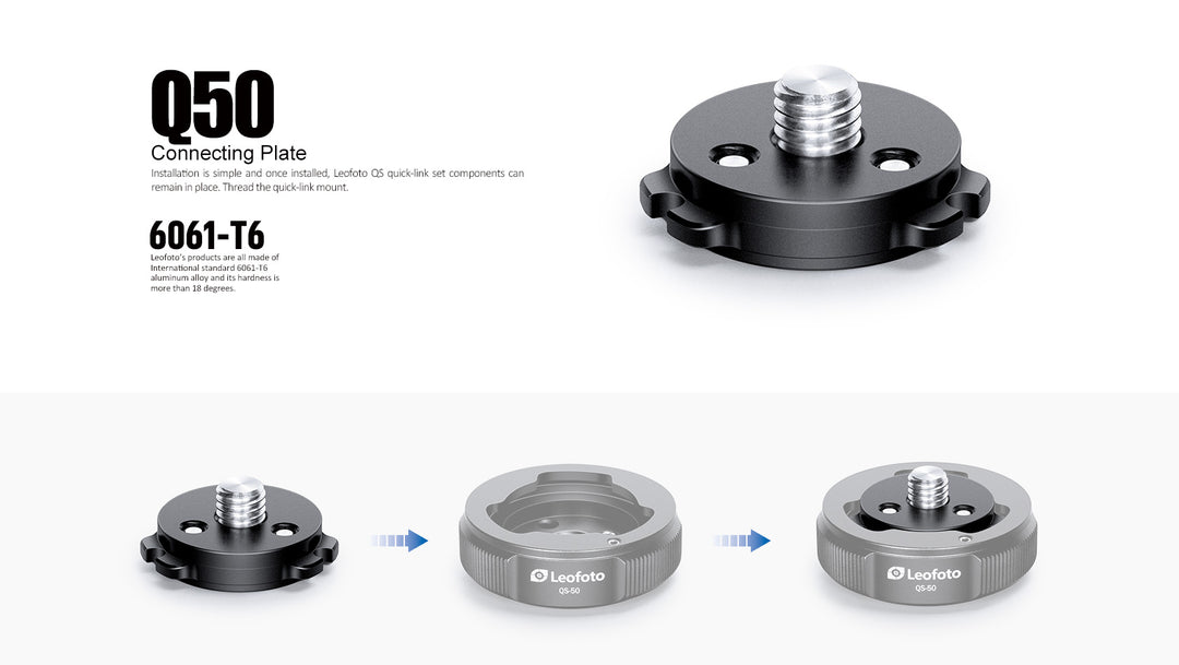 Leofoto Q50 Quicklink Plate