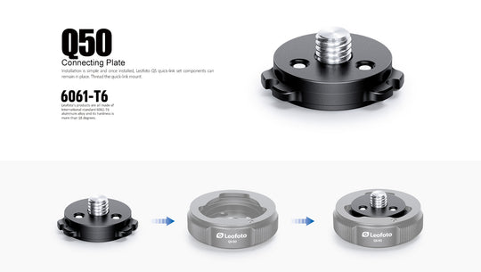 Leofoto Q50 Quicklink Plate