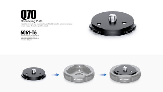 Leofoto Q70 Quicklink Plate