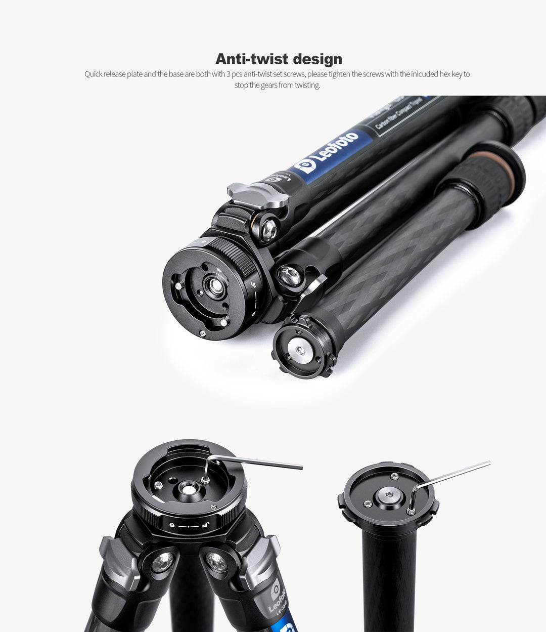 Leofoto QS-50 Quicklink Base and Plate Set