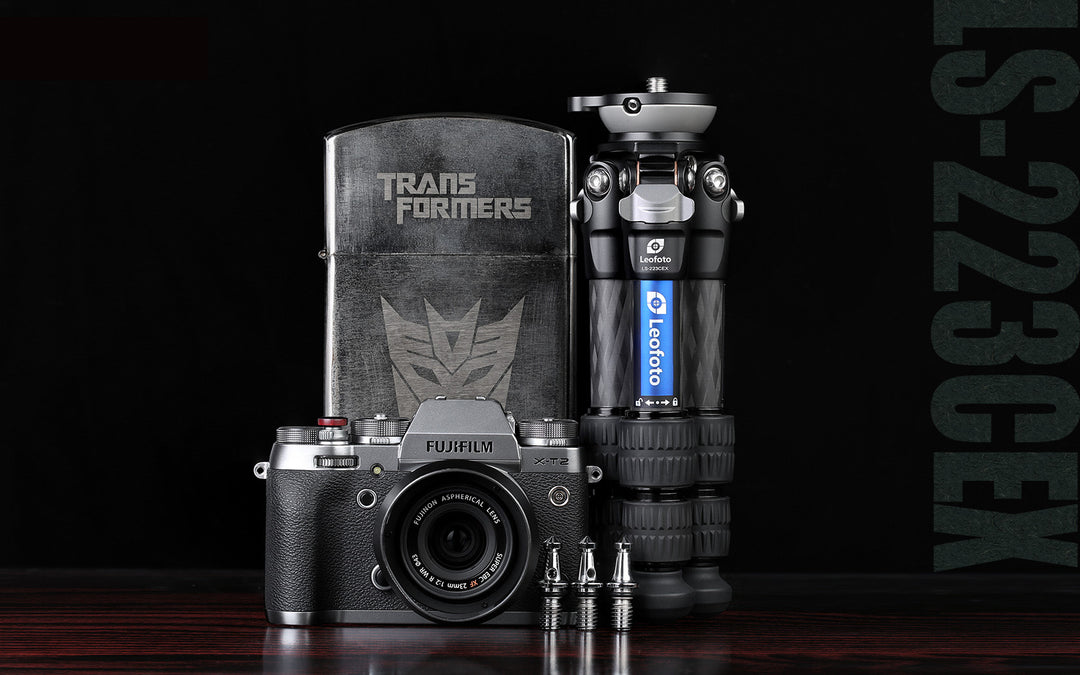 Leofoto Ranger Leveling LS-223CEX + RH-0 Carbon Fiber Tripod Kit