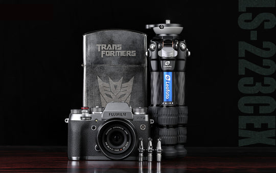 Leofoto Ranger Leveling LS-223CEX + RH-0 Carbon Fiber Tripod Kit