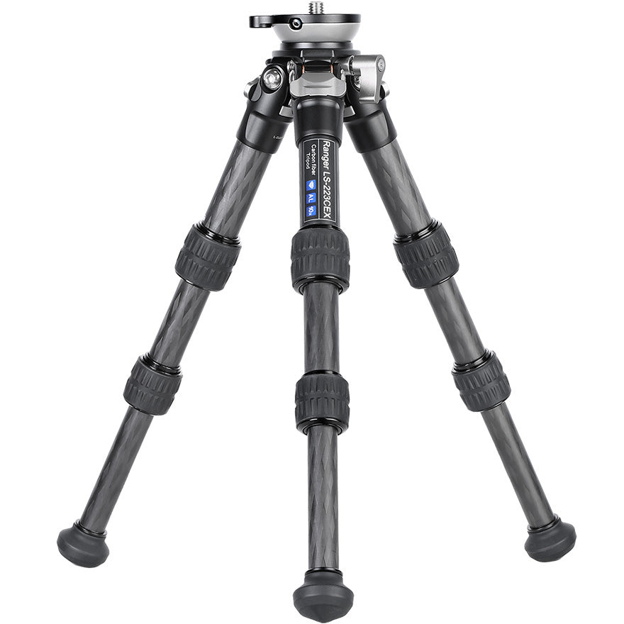 Leofoto Ranger Leveling LS-223CEX + RH-0 Carbon Fiber Tripod Kit
