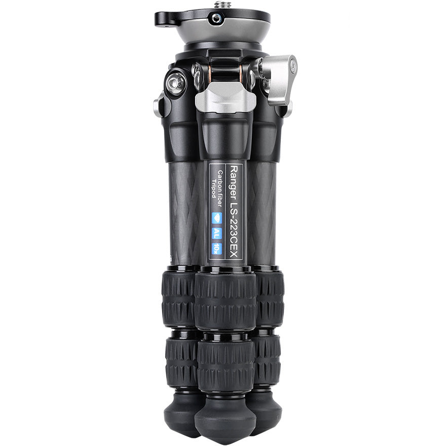 Leofoto Ranger Leveling LS-223CEX + RH-0 Carbon Fiber Tripod Kit