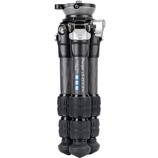 Leofoto Ranger Leveling LS-223CEX + RH-0 Carbon Fiber Tripod Kit