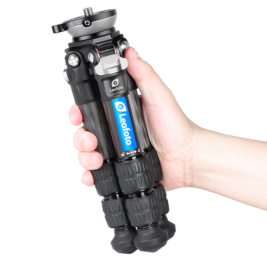 Leofoto Ranger Leveling LS-223CEX + RH-0 Carbon Fiber Tripod Kit