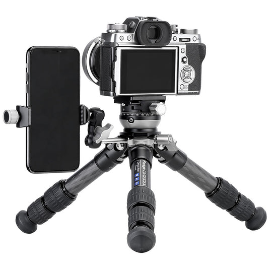 Leofoto Ranger Leveling LS-223CEX + RH-0 Carbon Fiber Tripod Kit