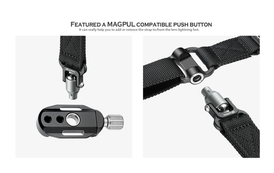 Leofoto SP-01 + DC-22Q Quick Detach Shoulder Strap