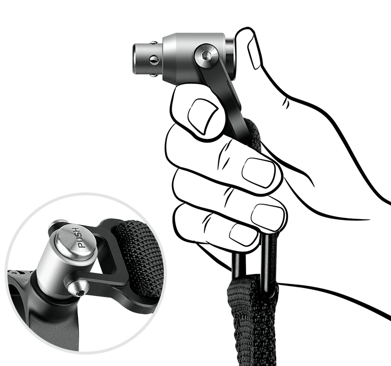 Leofoto SP-01 + DC-22Q Quick Detach Shoulder Strap