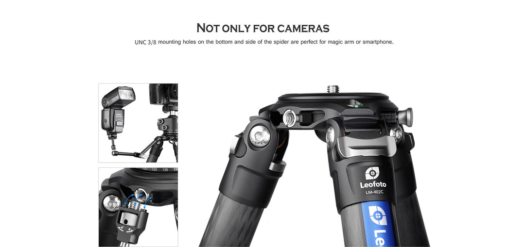 Leofoto Summit LM-402C Carbon Fiber Tripod Kit