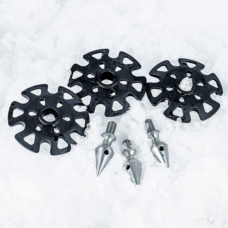 Leofoto TFW Tripod foot spikes with snow shoes (set of 3)