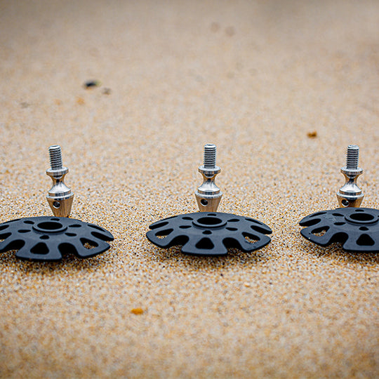Leofoto TFW Tripod foot spikes with snow shoes (set of 3)