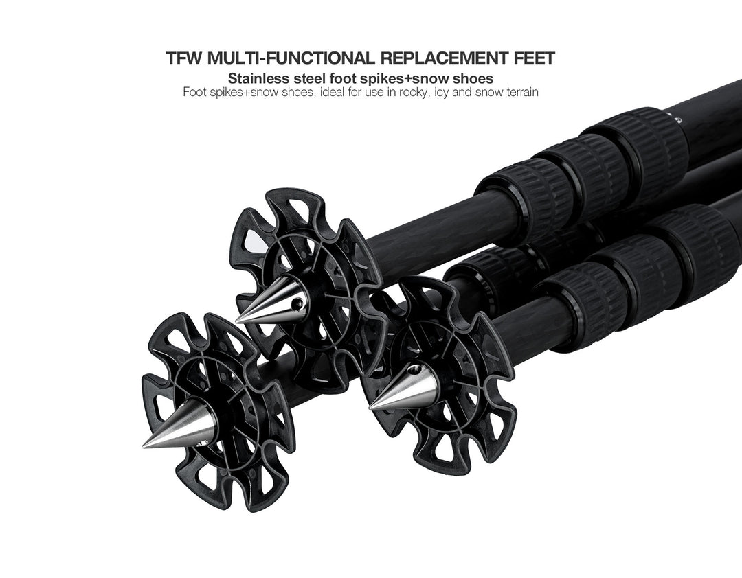 Leofoto TFW Tripod foot spikes with snow shoes (set of 3)