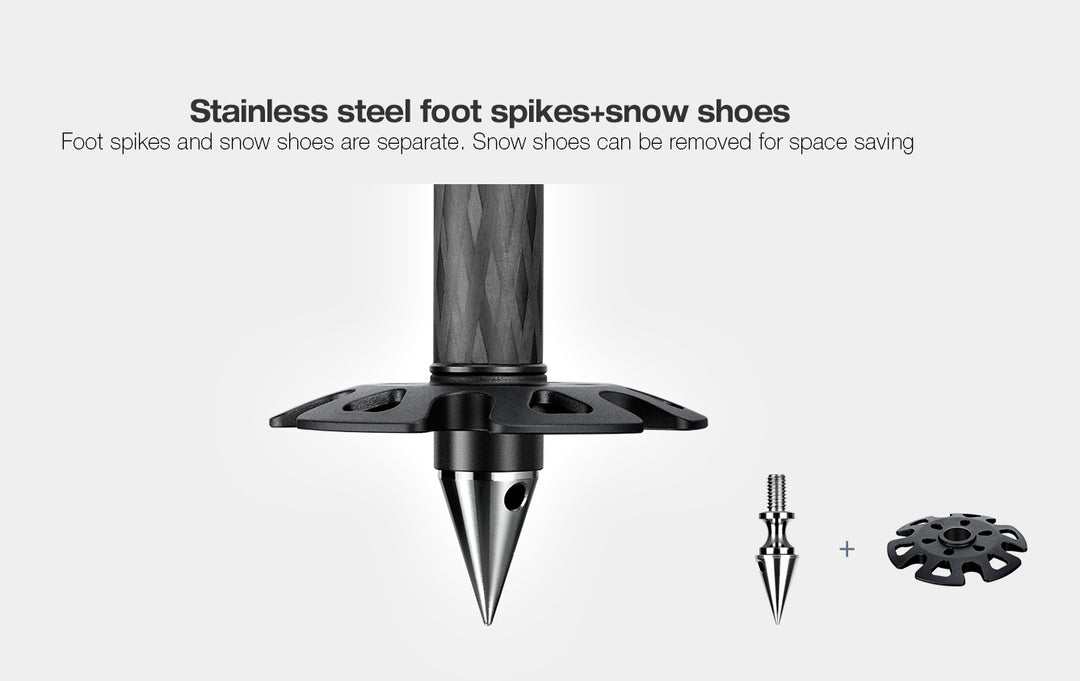 Leofoto TFW Tripod foot spikes with snow shoes (set of 3)