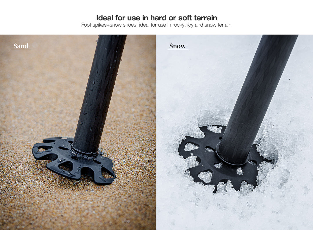 Leofoto TFW Tripod foot spikes with snow shoes (set of 3)