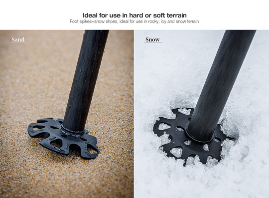 Leofoto TFW Tripod foot spikes with snow shoes (set of 3)