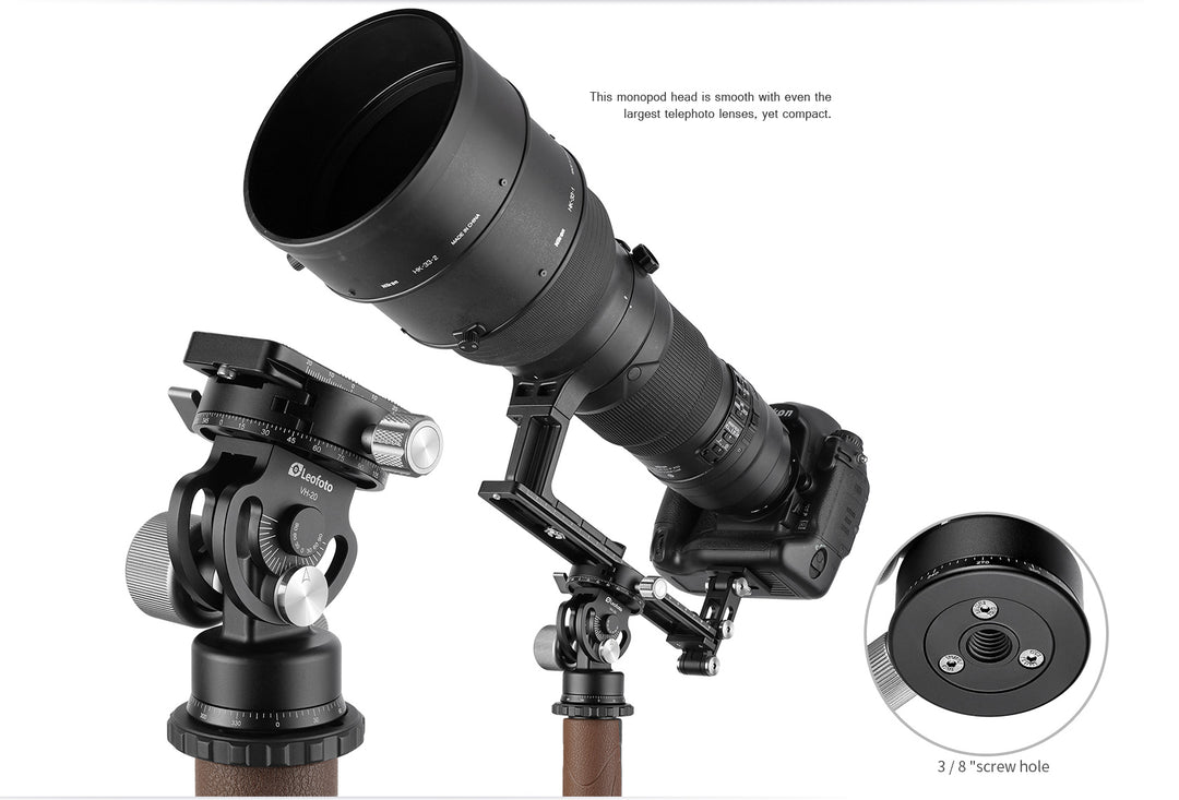 Leofoto VH-20 Monopod Head