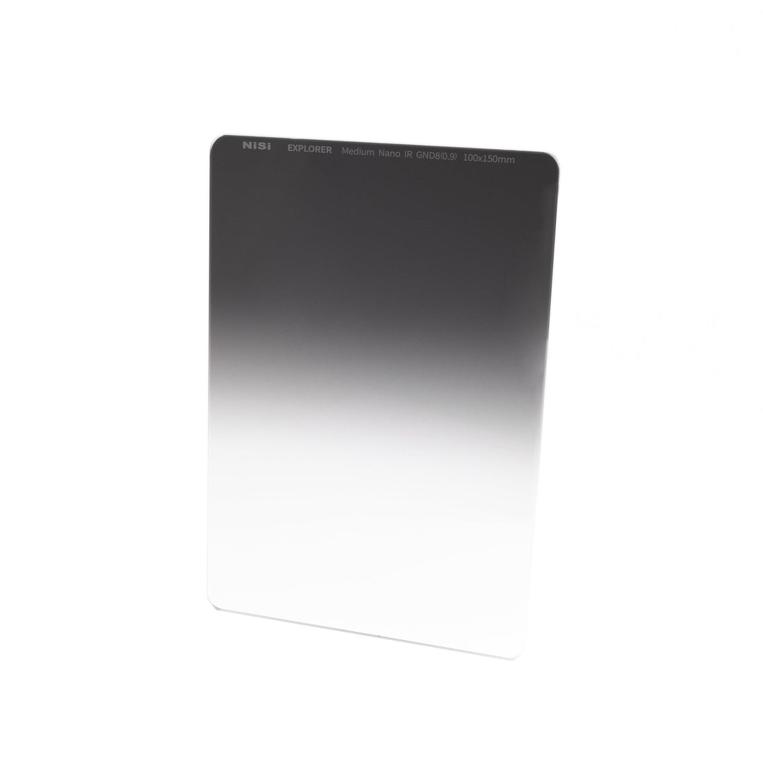 NiSi Filters 100mm Explorer Medium Graduated Nano IR ND Filter 0.9 | 3-Stop | ND8-