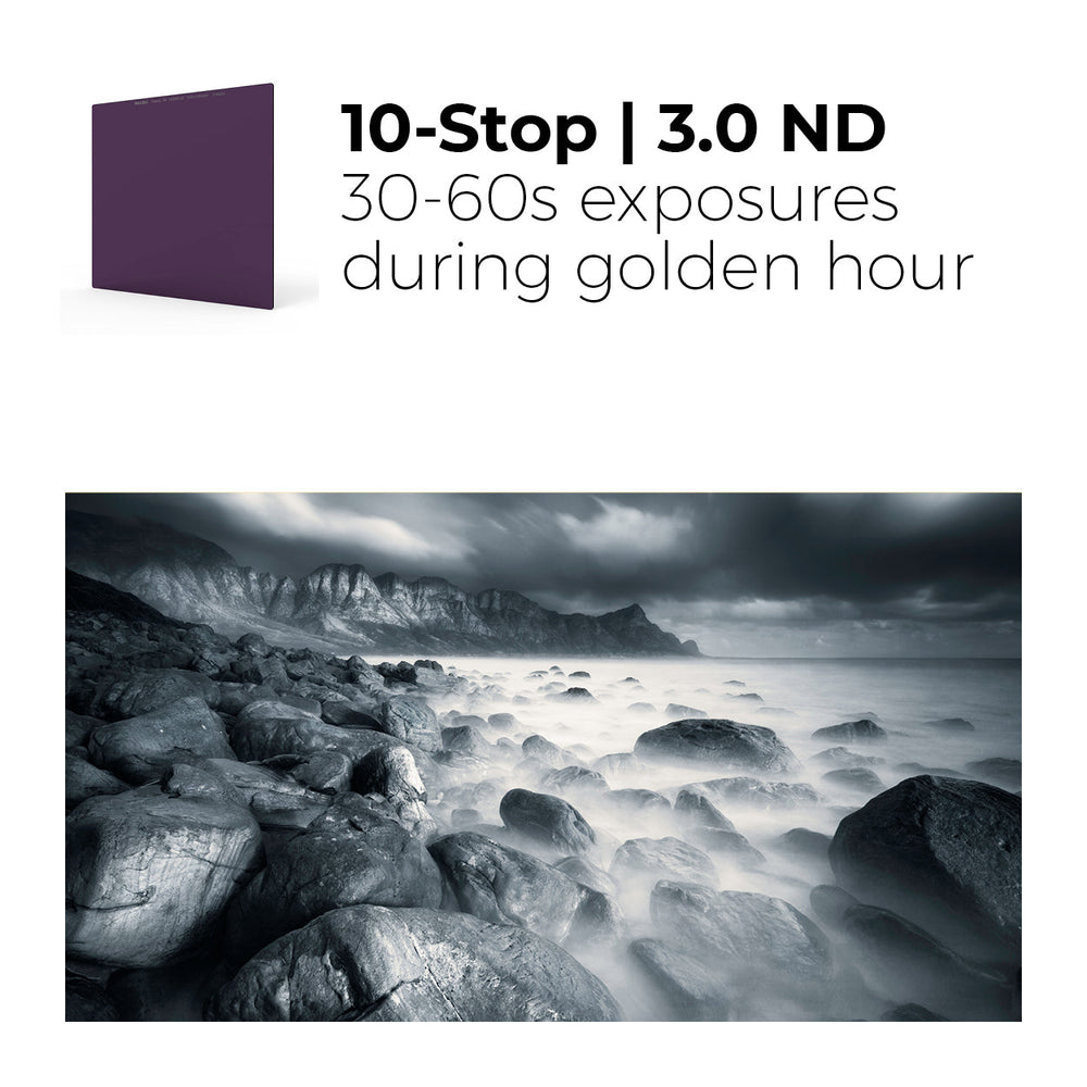 NiSi Filters 100mm Explorer Nano IRND 3.0 | 10-Stop | ND1000-