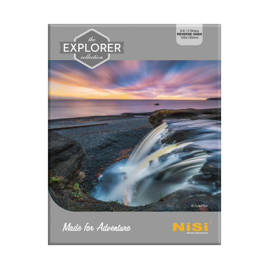 NiSi Filters 100mm Explorer Reverse Graduated Nano IR ND Filter 0.9 | 3-Stop | ND8-