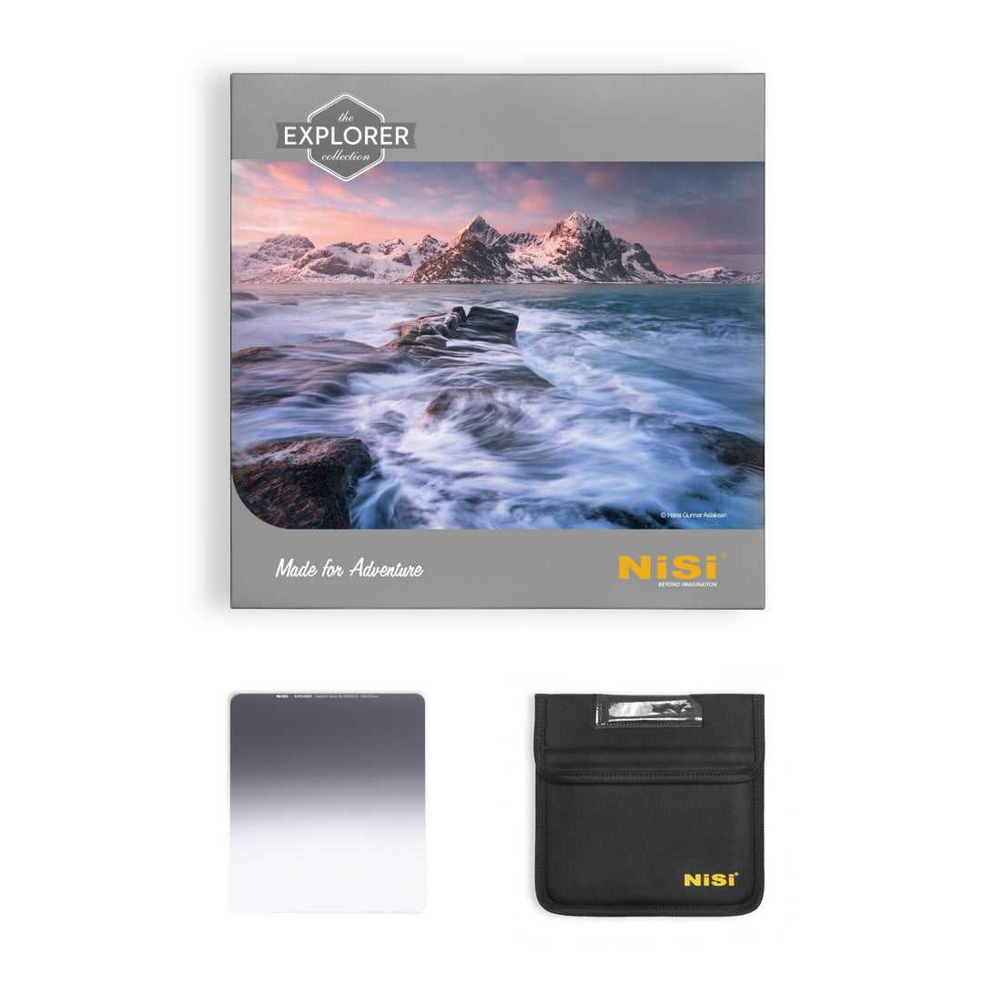 NiSi Filters 150mm Explorer Medium Graduated Nano IR ND Filter 0.9 | 3-Stop | ND8-