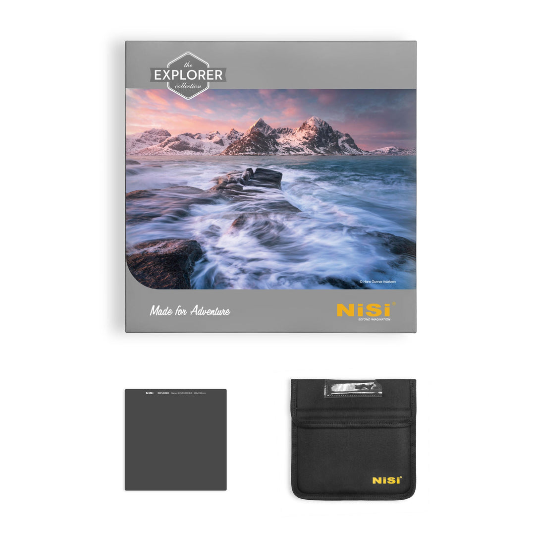 NiSi Filters 150mm Explorer Nano IRND 3.0 | 10-Stop | ND1000-