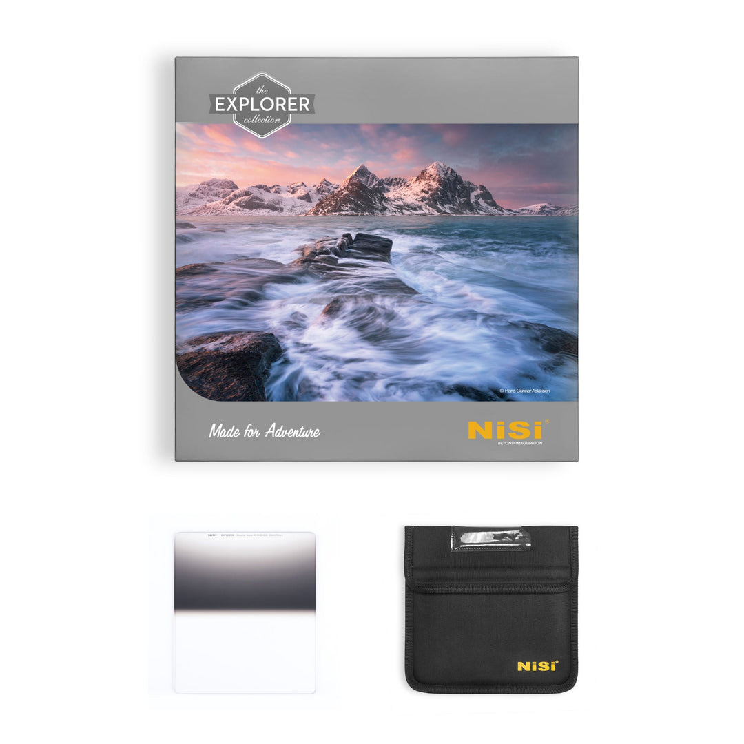 NiSi Filters 150mm Explorer Reverse Graduated Nano IR ND Filter 0.6 | 2-Stop | ND4-