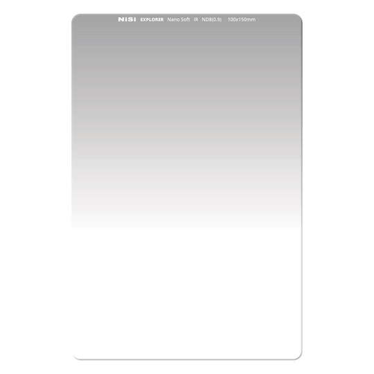 NiSi 100mm Explorer Soft Graduated Nano IR ND Filter 0.9 | 3-Stop | ND8