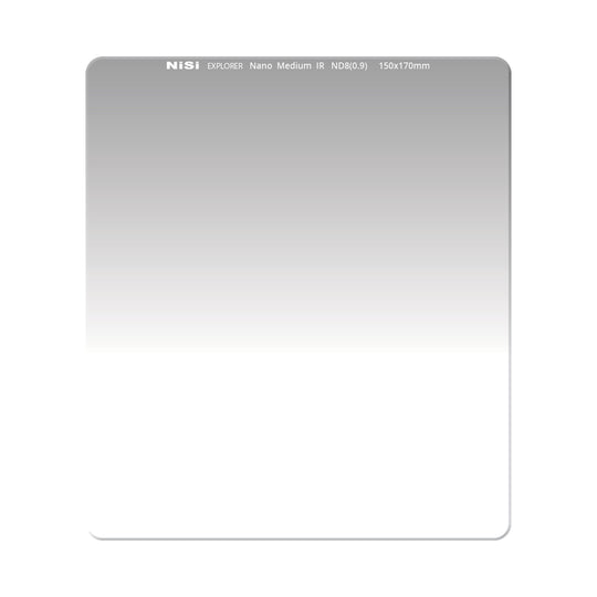 NiSi 150mm Explorer Medium Graduated Nano IR ND Filter 0.9 | 3-Stop | ND8